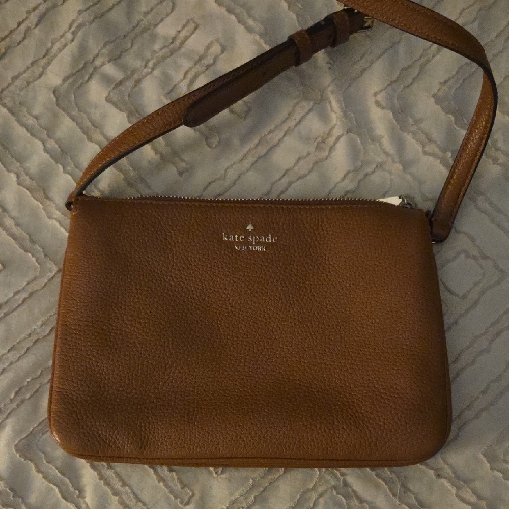 Kate Spade Tan Leather Shoulder Bag